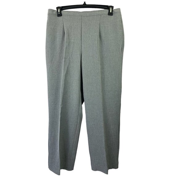 Alfred Dunner Pants - Alfred Dunner Women's Light Grey Casual Pants